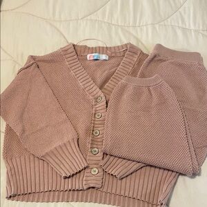 Free People Pink Cardigan Sweater